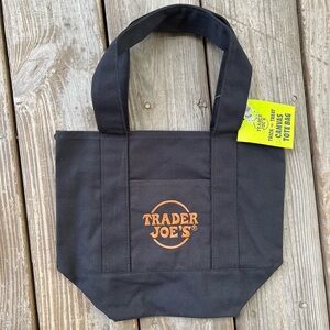 Trader Joe's Black Canvas Tote Bag - 2025 Halloween mini tote